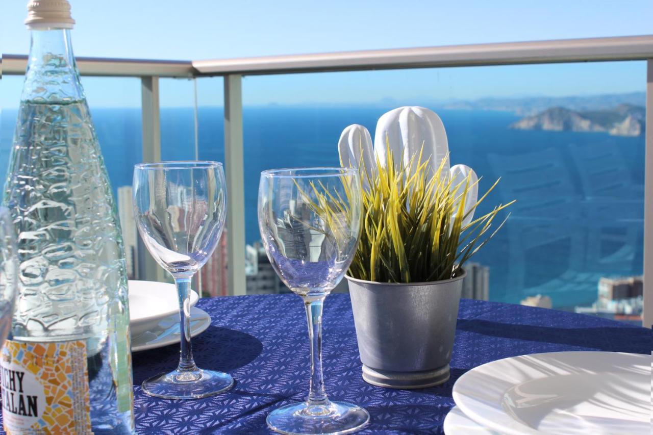 High Rise Apartment On The 39Th Floor With Private Terrace And Sea Views Бенідорм Екстер'єр фото